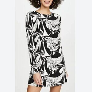 Reformation Kenmare Dress in Persephone Long Sleeve Mini Dress Size Medium